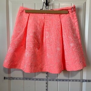 Lilly Pulitzer Harlie pleated pouf coral skirt